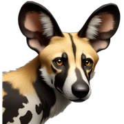 African wild dog sticker