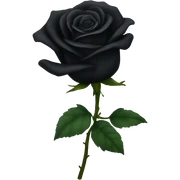 Black roses sticker