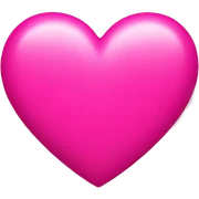 A bright pink heart  sticker