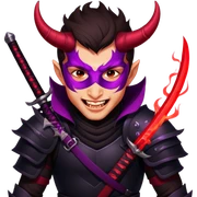 Demon-Horned Warrior sticker