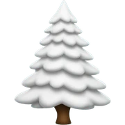 White Christmas tree sticker