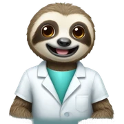 Sloth dentist sticker
