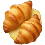 Croissants with honey  sticker