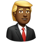 Black Donald Trump sticker