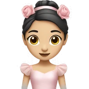 Asian ballerina  sticker
