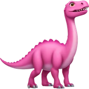 pink dinosaur sticker