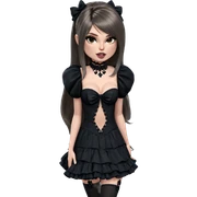 gothic lolita beauty portrait sticker