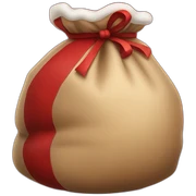 santa's sack with gifts sticker