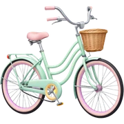 Stationery pastel bike sticker