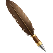 quill pen sticker