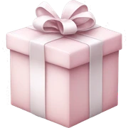 Light pink Christmas gifts under a white Christmas tree  sticker