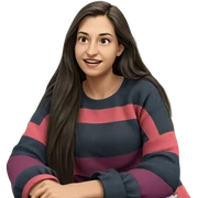 smiling girl with long hair sticker