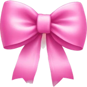 Pink bow sticker