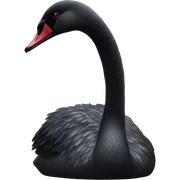 Black swan sticker