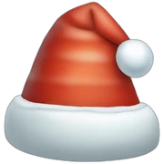 igloo xmas santa hat sticker