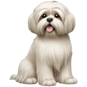 lhasa apso dog sticker