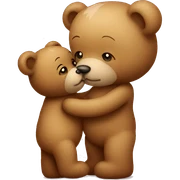 teddy bear giving kiss sticker
