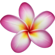 Plumeria flower sticker