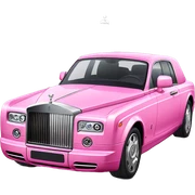 pink rolls royce stars inside  sticker