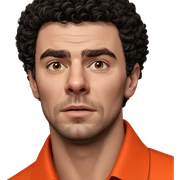 realistic portrait of a man sticker