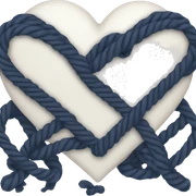 navy love heart sticker