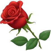 red rose losing petals sticker