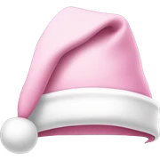 light pink santa hat sticker