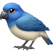 Agapornis azul sticker