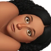 freckled beauty in repose sticker