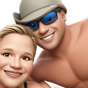 happy couple selfie moment sticker