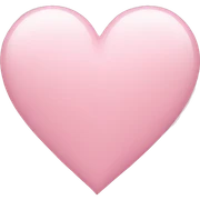 light pink heart sticker
