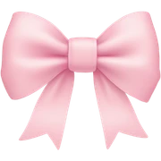 light pink bow on light pink bow sticker