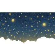 Starry night sticker