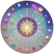 Astrology wheel sticker