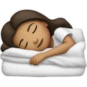 Brunette girl sleeping sticker