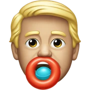 Trump with pacifier sticker