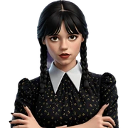 girl in black dress sticker