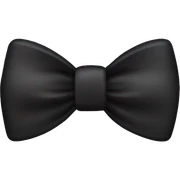 Black bow sticker