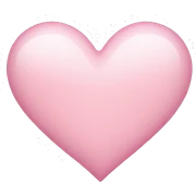 light pink heart  sticker