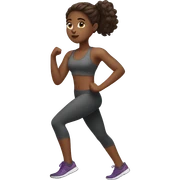 brown skin girl working out sticker
