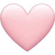 Pastel pink heart emoji sticker