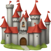 Fairytale Castle, red roof sticker