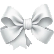 white bow sticker