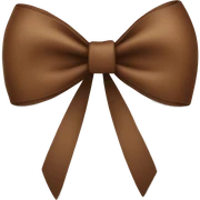 brown bow sticker