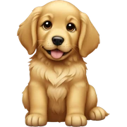 golden retriever puppy sticker