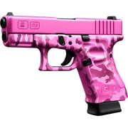 Pink camo Glock  sticker