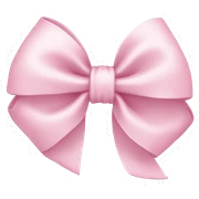 light pink bow sticker