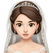 beautiful brow hair bride sticker