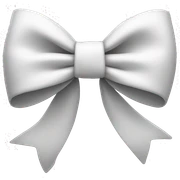 white bow sticker
