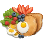 healthy breakfast plate sticker